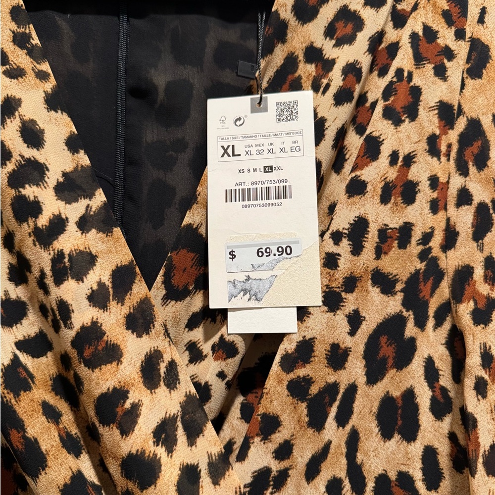 Zara Leopard Print Maxi Dress - Picture 3 of 6